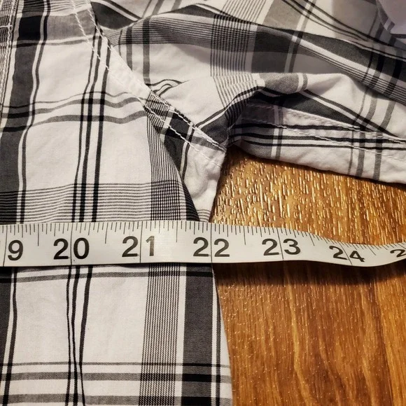 Harley-Davidson Shirt Men Large White Plaid Willie G Skull Button Up Motorcycle - Picture 6 of 7